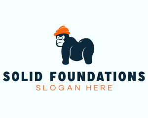 Simian - Gorilla Ape Construction logo design