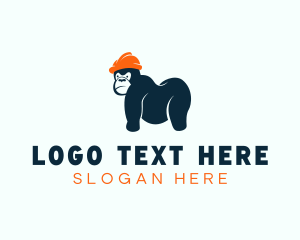 Mascot - Gorilla Ape Construction logo design