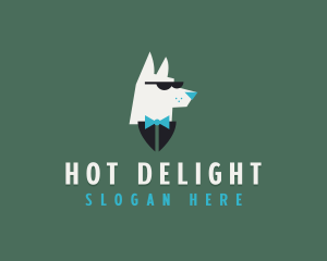 Dog Shades Tuxedo logo design