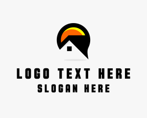 Roofing - House Village Residence logo design