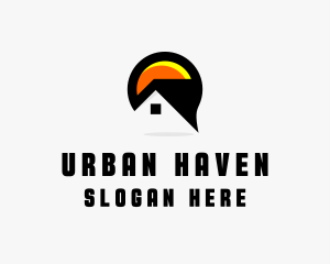 House Village Residence logo design