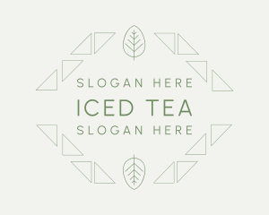 Minimalist Green Leaf logo design