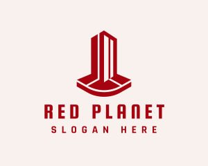 Red Building Property logo design