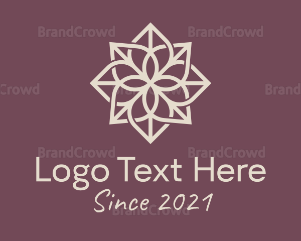 Floral Ornament Decor Logo