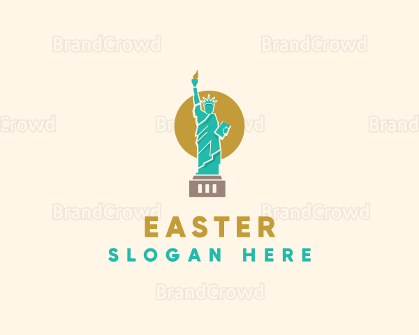 Statue Lady Liberty Logo