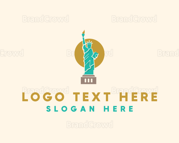 Statue Lady Liberty Logo