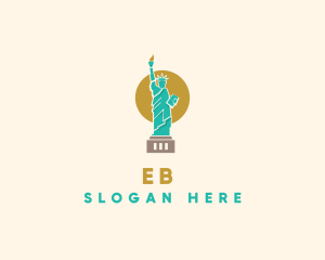 Statue Lady Liberty  Logo