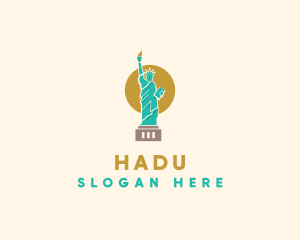 Statue Lady Liberty  Logo