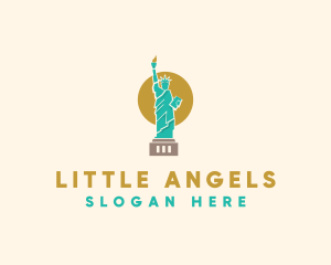 Statue Lady Liberty  Logo