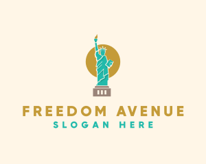 Liberty - Statue Lady Liberty logo design