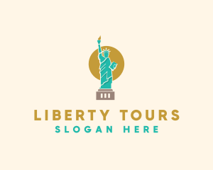 Statue Of Liberty - Statue Lady Liberty logo design