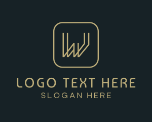 Law Firm - Elegant Professional Letter W logo design