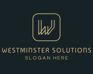 Elegant Professional Letter W logo design