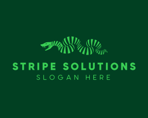 Stripe - Stripe Snake Serpent logo design