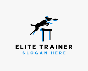 Dog Frisbee Training logo design