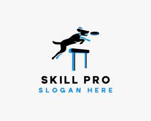 Training - Dog Frisbee Training logo design