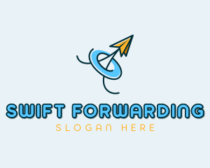 Plane Forwarding Freight  logo design