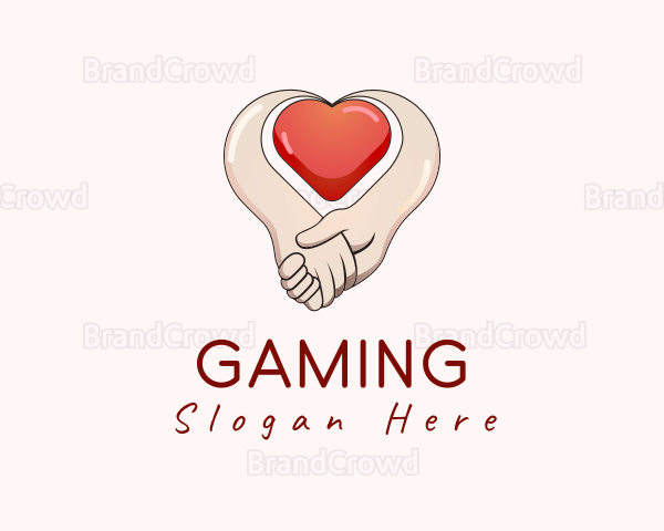 Romantic Dating Heart Logo