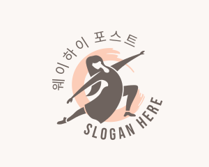 Woman Dancer Dancing logo design