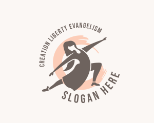 Woman Dancer Dancing logo design