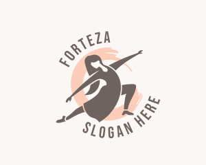 Woman Dancer Dancing logo design