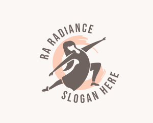 Woman Dancer Dancing logo design