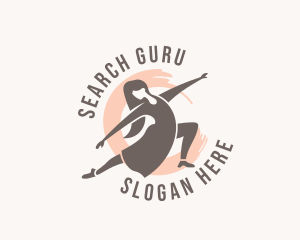 Woman Dancer Dancing logo design