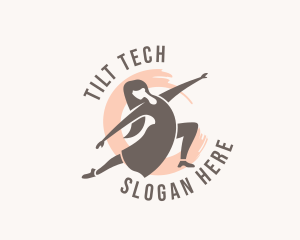 Woman Dancer Dancing logo design