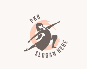 Woman Dancer Dancing logo design