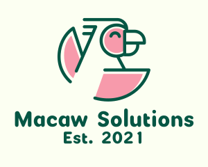 Macaw - Cockatoo Bird Observatory logo design