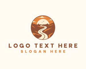 Roadway - Desert Road Expressway logo design