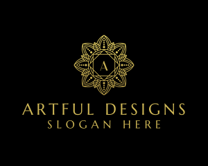 Flower Ornament Mandala logo design