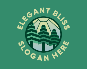 Forest - Polygon Tree Forest logo design