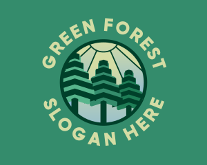 Polygon Tree Forest logo design