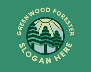 Polygon Tree Forest logo design