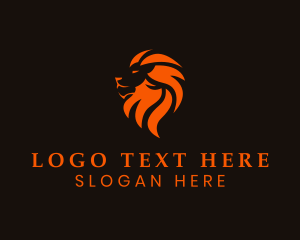 Felinology - Wild Lion Predator logo design
