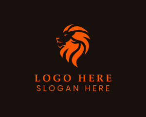 Wildlife Center - Wild Lion Predator logo design