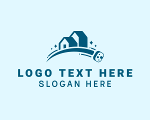 House - House Scrub Cleaning logo design