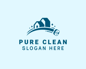 House Scrub Cleaning logo design