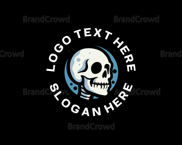 Skeleton Skull Avatar Logo