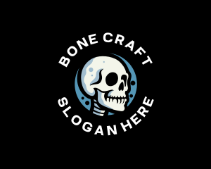 Skeleton - Skeleton Skull Avatar logo design