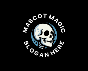 Skeleton Skull Avatar logo design