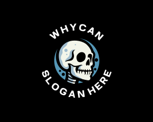 Halloween - Skeleton Skull Avatar logo design