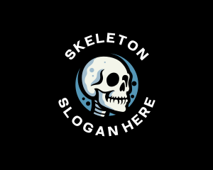 Skeleton Skull Avatar logo design