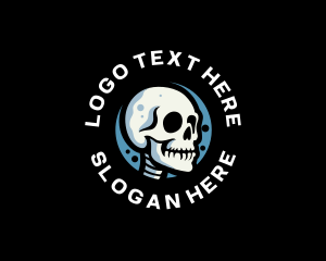 Skeleton Skull Avatar Logo