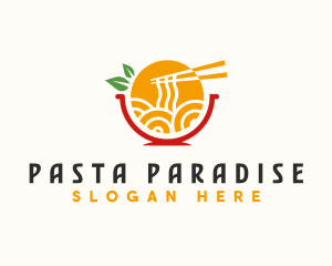 Pho Noodles Bowl logo design