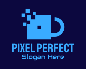 Blue Pixel Application logo design