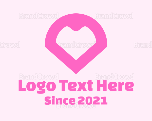 Pink Heart Locator Logo
