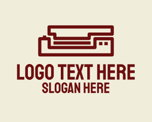 Simple - Simple Red Scanner logo design