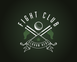 Golf Club Flag logo design